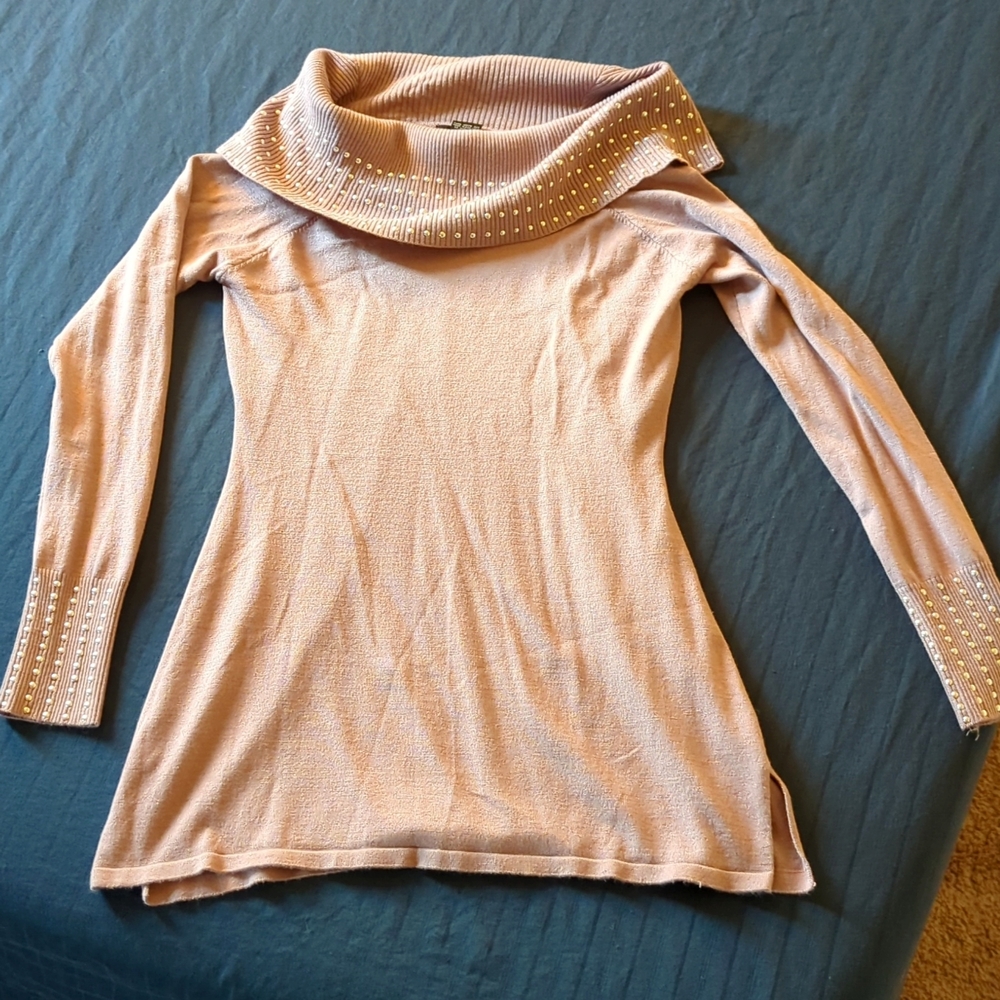 Questions, S, purple/mauve, sweater